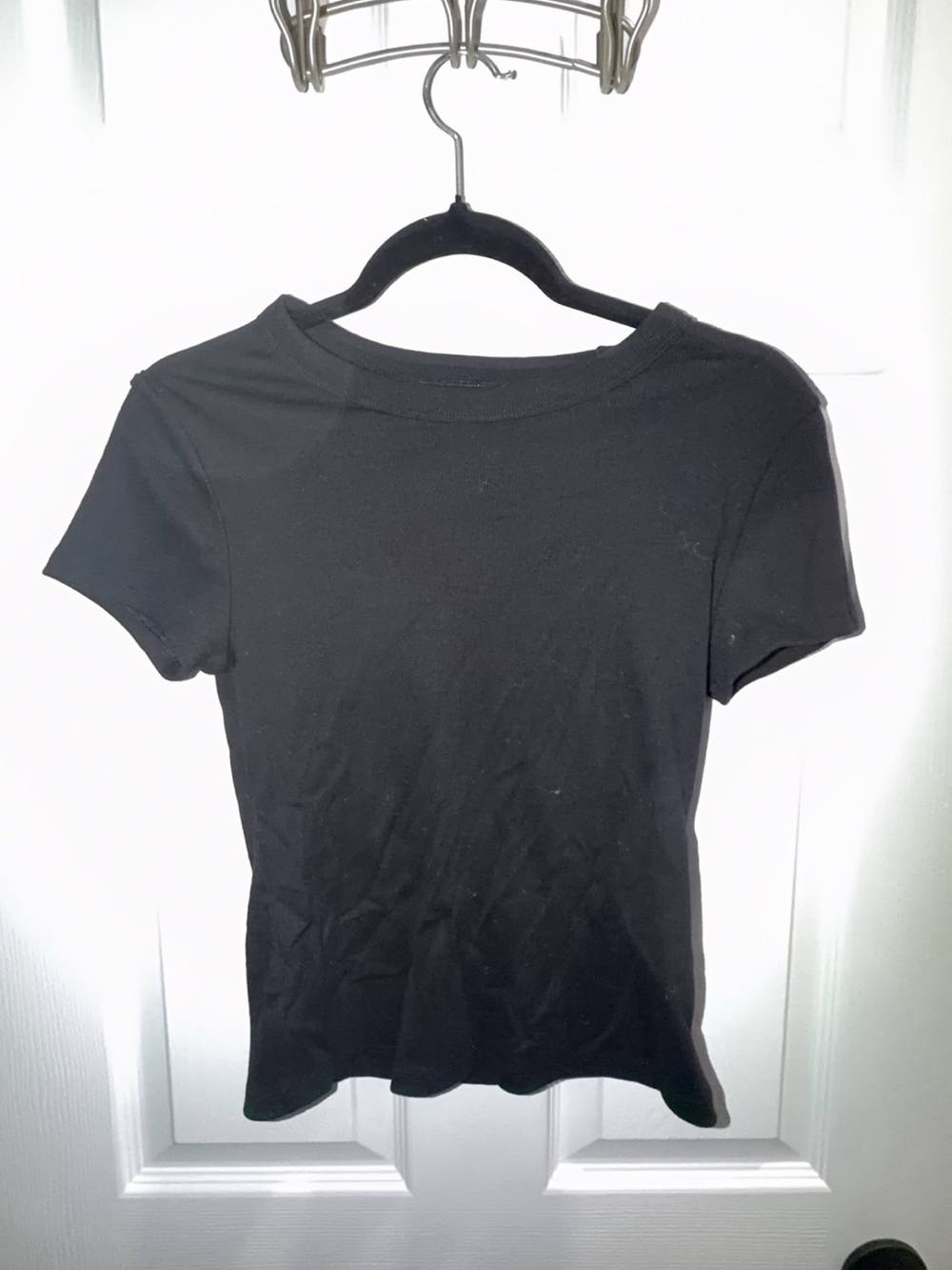 Old Navy Black Short Sleeve Crewneck Tee